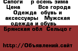 Сапоги 35 р.осень-зима  › Цена ­ 700 - Все города Одежда, обувь и аксессуары » Мужская одежда и обувь   . Брянская обл.,Сельцо г.